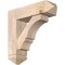 Ekena Millwork Balboa Arts and Crafts Smooth Bracket w/ Offset Brace, Douglas Fir, 7 1/2"W x 26"D x 26"H BKT0806X26X26BOA03SDF - alternate 1
